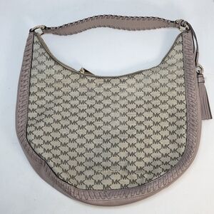 Michael Kors Lydia Signature Hobo Tassel Shoulder Bag
